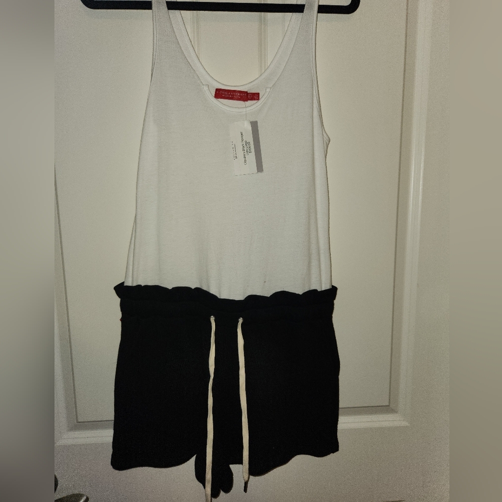 *NWT*! White and Black Romper By Philosophy